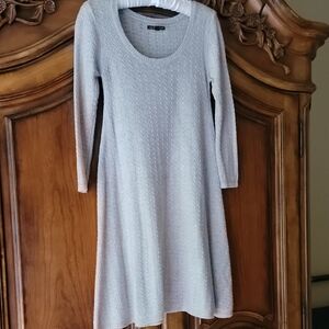 American Eagle Outfitters Light Beige Long Sleeve Dress
